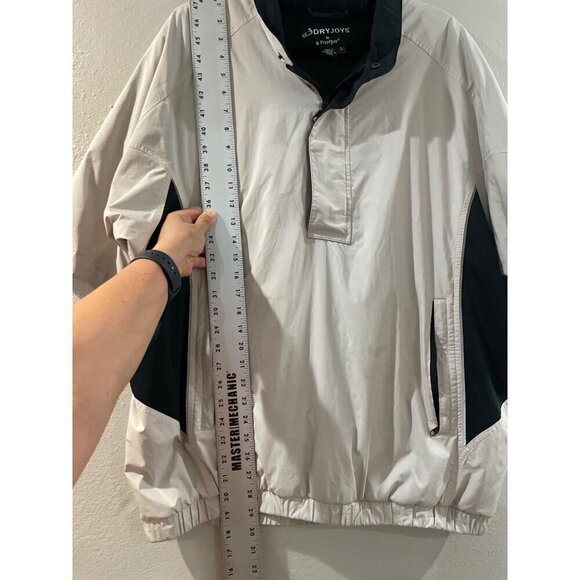 FootJoy Dryjoys Men’s Golf Jacket Pullover Half Zip windbreaker size L - Picture 8 of 8